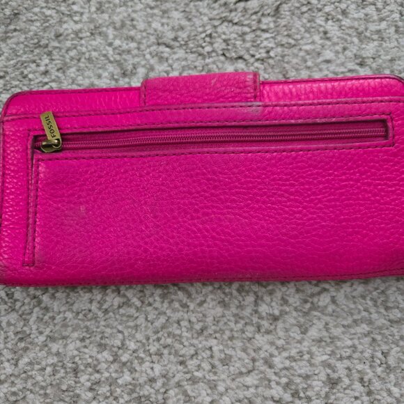 Fossil Leather Wallet | Classic & Beautiful | Pink /Women’s / Lightly Loved - Picture 3 of 4
